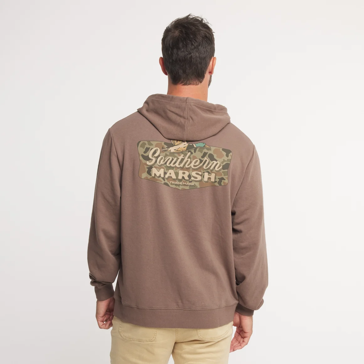 BROWN BADGE SUFTSIDE HOODIE