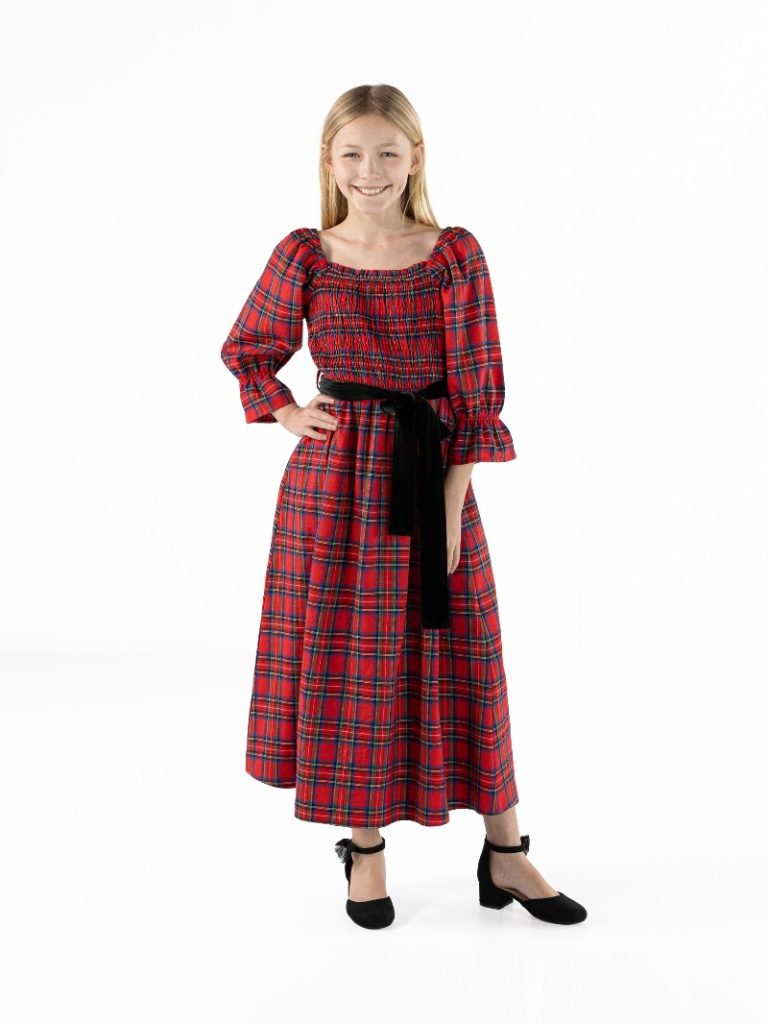 YTH HOLIDAY SMOCK DRESS