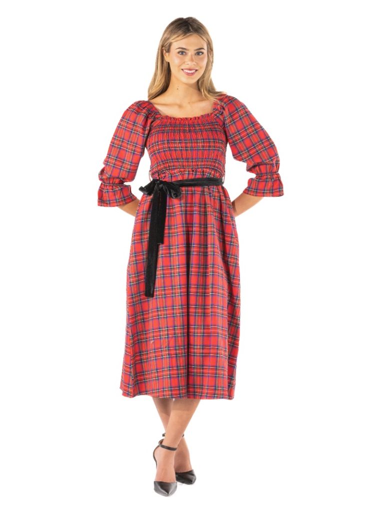 HOLIDAY SMOCKED DRESS