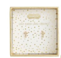 CROSS STUD EARRINGS