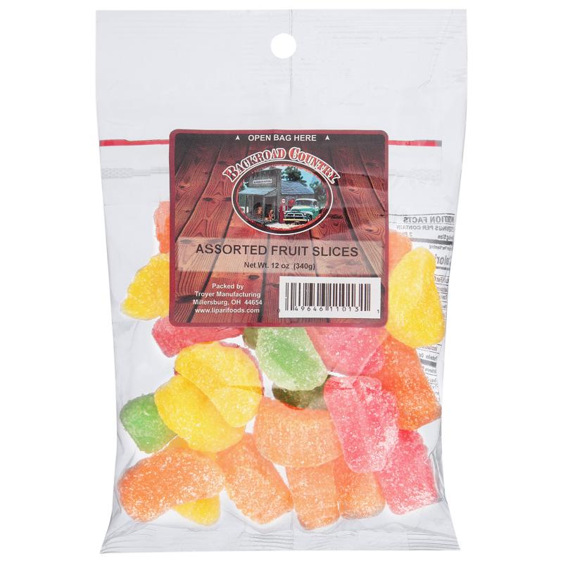 ASSORTED JELLY FRUIT SLICES BAGS