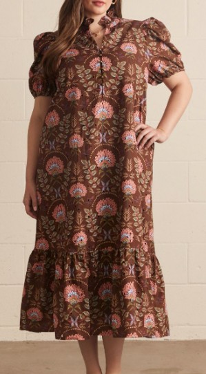 FLORAL MIDI DRESS