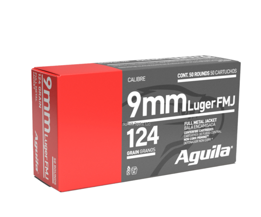 AGUILA 9MM FMJ 124GR 50RNDS