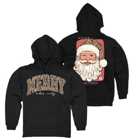 BLACK SANTA HOODIE