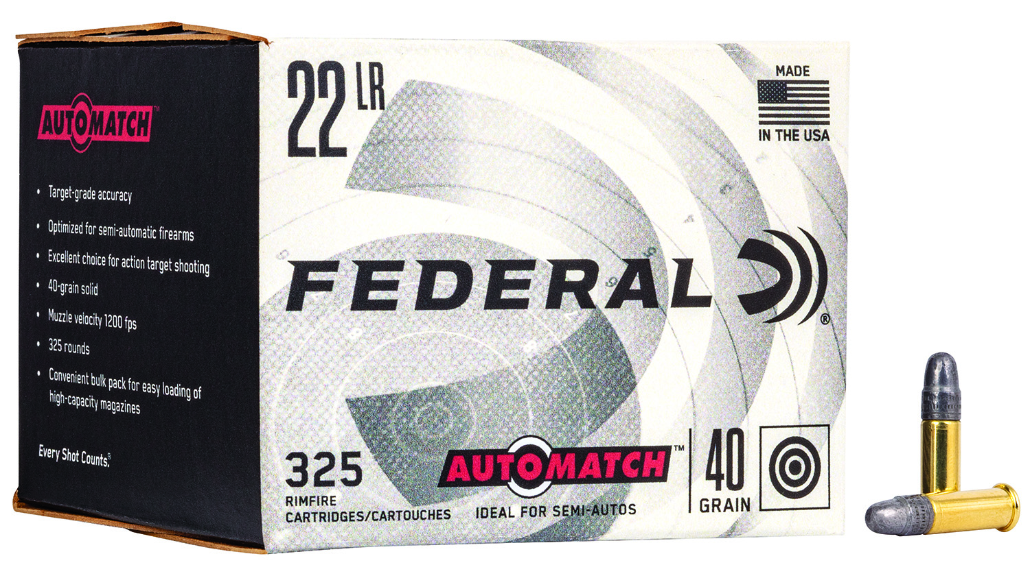 FEDERAL 22LR 40 GRN 325 RNDS