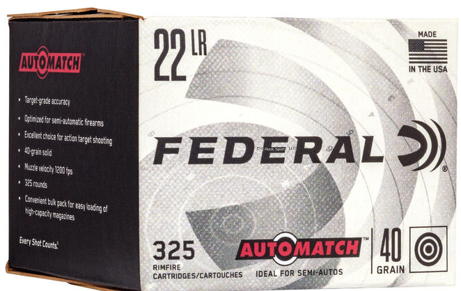 FEDERAL 22LR 40 GRN 325 RNDS