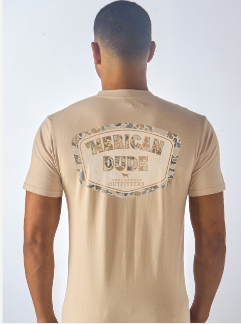 CAMO LOGO KHAKI TEE