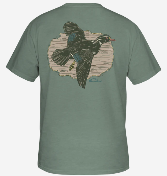 WOOD DUCK IN FLIGHT TEE