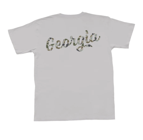 CAMO LOGO GREY TEE