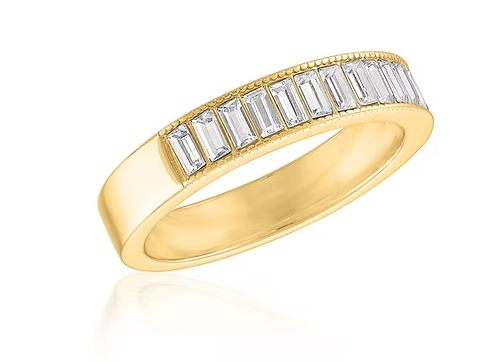 BOLD BAUGETTE LAYER RING