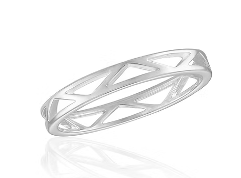 CUT OUT GEO BAND STK RING