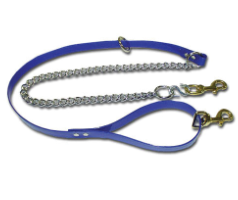 BLUE SUNGLO & CHAIN 2-SNAP LEAD