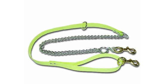 YELLOW SUNGLO & CHAIN DOG LEAD