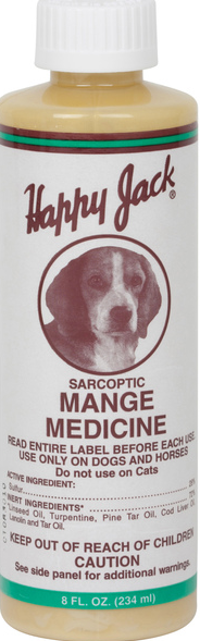 HAPPY JACK MANGE MEDICINE 8OZ