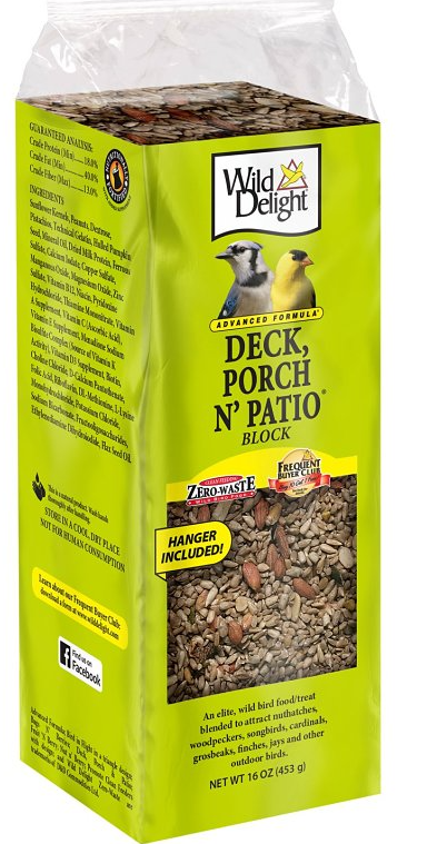 PORCH N' PATIO BIRD FOOD BLOCK