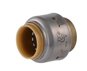 BRASS END CAP 1/2IN 250 PSI