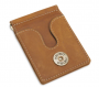 BROWN LEATHER MONEY CLIP