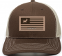 BROWN/KHAKI DEER FLAG CAP