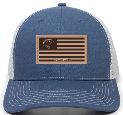 SLATE/WHITE BASS FLAG CAP