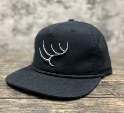 SOLID BLACK ROPE HAT