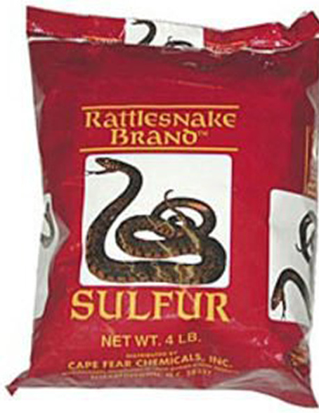 RATTLESNAKE BRAND SULFUR 4LB