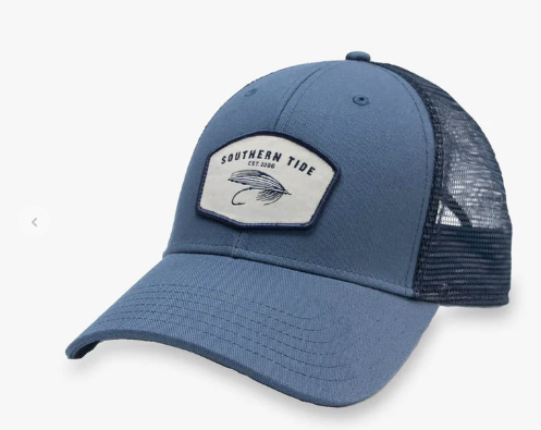 BLUE ST FLY TRUCKER HAT